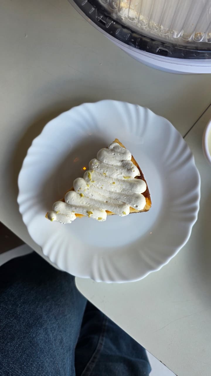 Detalhe do Torta de Limão da Doce House
